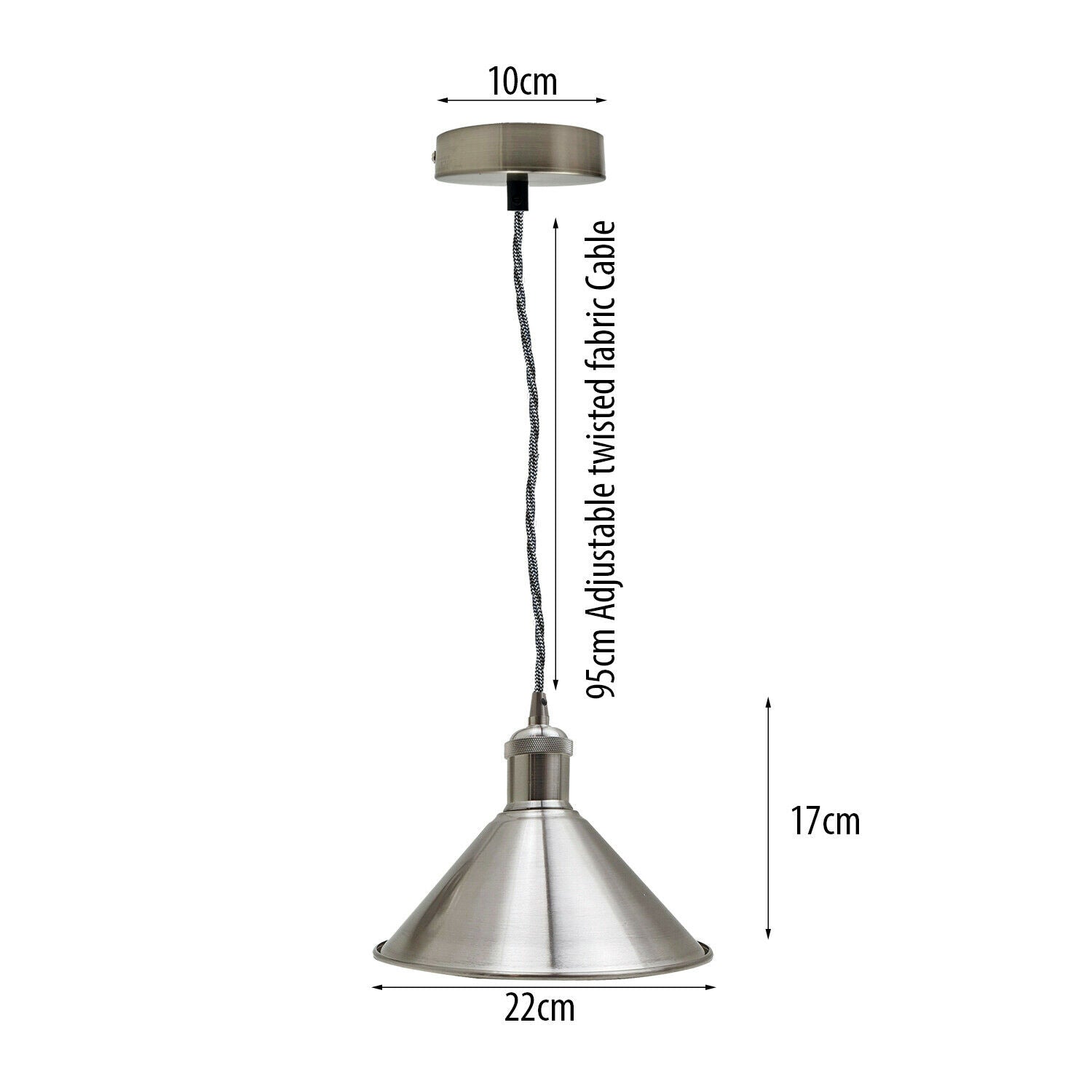 Modern Industrial Metal Ceiling Vintage Loft Style Lampshade Lamp Pendant Light~1120 - LEDSone UK Ltd