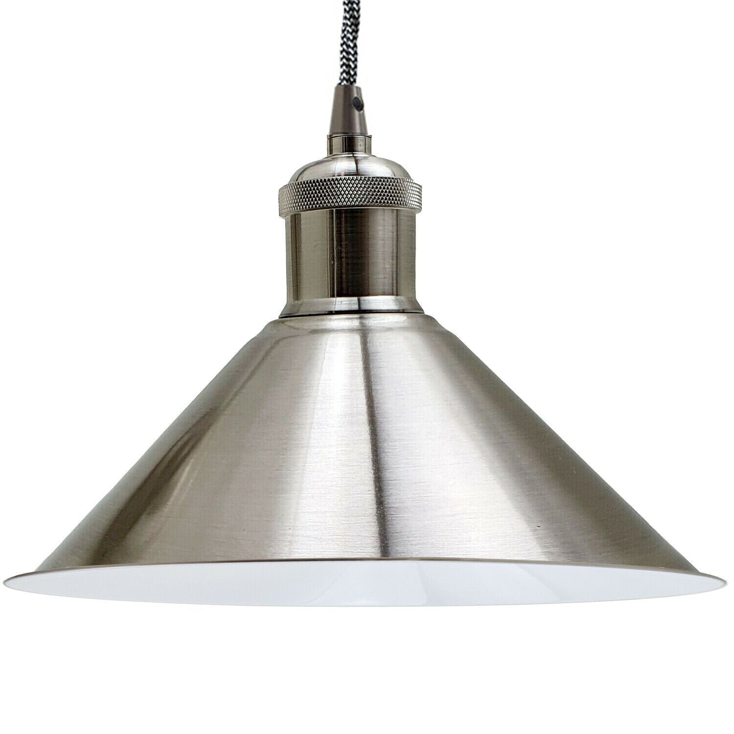 Modern Industrial Metal Loft Style Lampshade Lamp Pendant Light With Connector~1027 - LEDSone UK Ltd