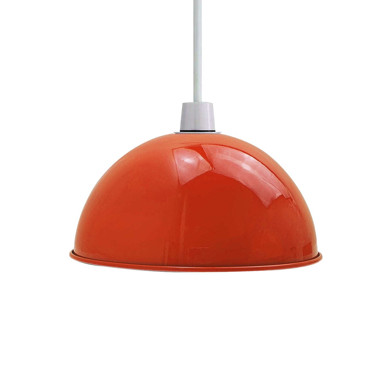 Orange Metal Cylinder Dome Light Shade Lamp shade ceiling light~1891