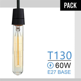 E27 T130 60W Dimmable Vintage Light Filament Bulb~3070