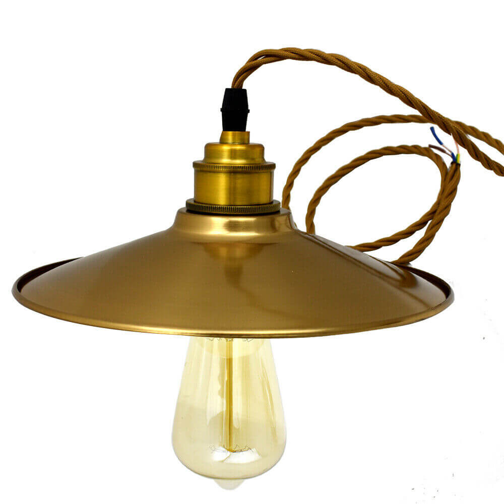 Gold- Lampshade- 3 Core-Twisted