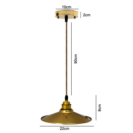 Gold- Lampshade- 3 Core-Twisted