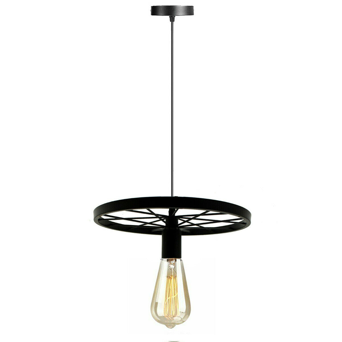 Modern Industrial Retro Pendant Lamp Ceiling Light Wheel Light for Bedroom cafe~2245 - LEDSone UK Ltd