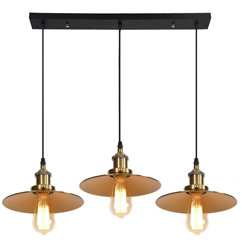 3 Way Modern Ceiling Pendant Cluster Light Fitting Industrial Pendant Lampshade~2139