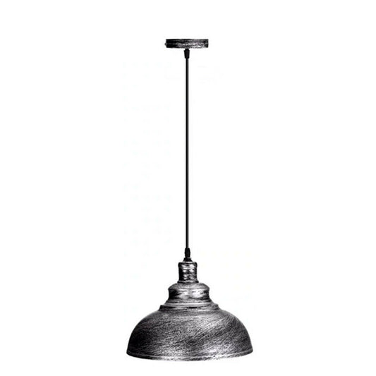 Silver Ceiling Pendant Retro Lamp Industrial Loft Chandelier~3158 - LEDSone UK Ltd