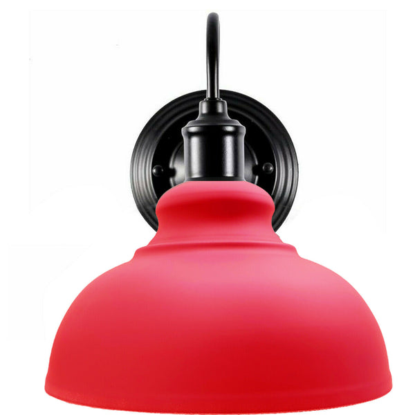 Industrial Indoor Wall Lights Easy Fit Max 60W~2016 – Red