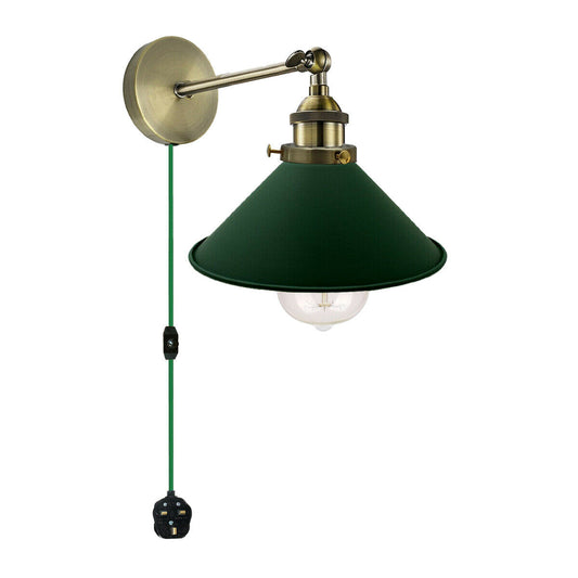 E27 Wall Light Porch Lamp Vintage Industrial Indoor Plug In Wall Light Sconce~2224 - LEDSone UK Ltd