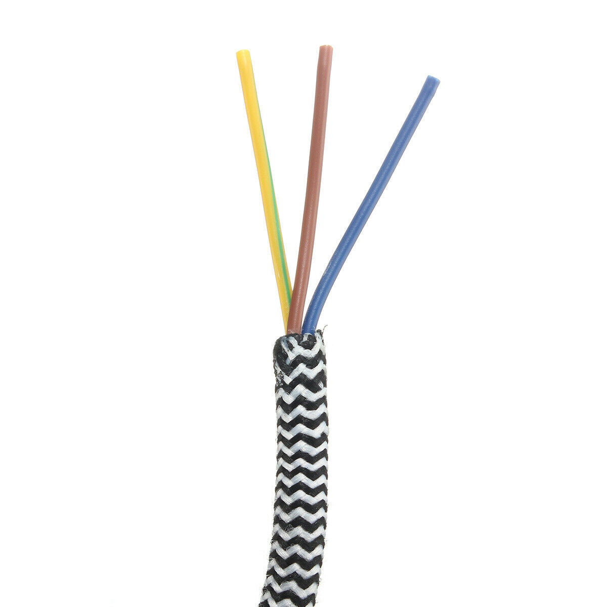 Premium Fabric Flex Cable Pendant Lamp Set with FREE E27 Vintage Bulb Light Set~2258 - LEDSone UK Ltd