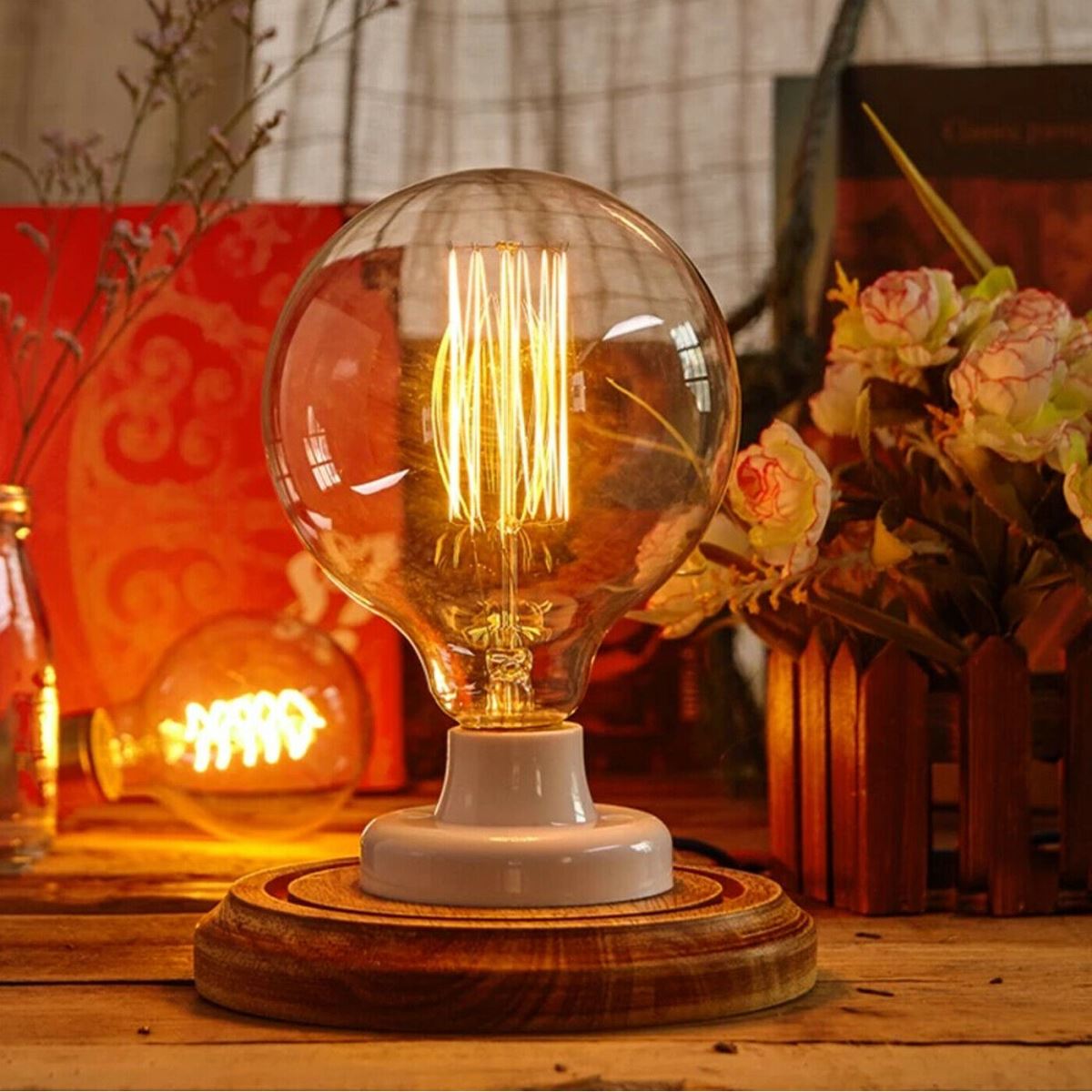 Vintage industrial deals edison bulb uplight