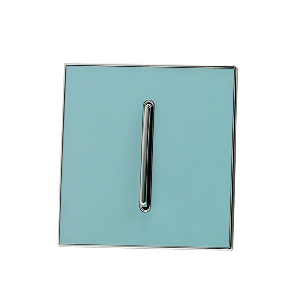 1/2/3 Gang Wall Switch Screw less Brushed Gold Light Switch~3616 – Blue Glossy 1 Gang
