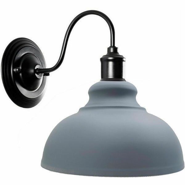 Industrial Indoor Wall Lights Easy Fit Max 60W~2016 – Grey