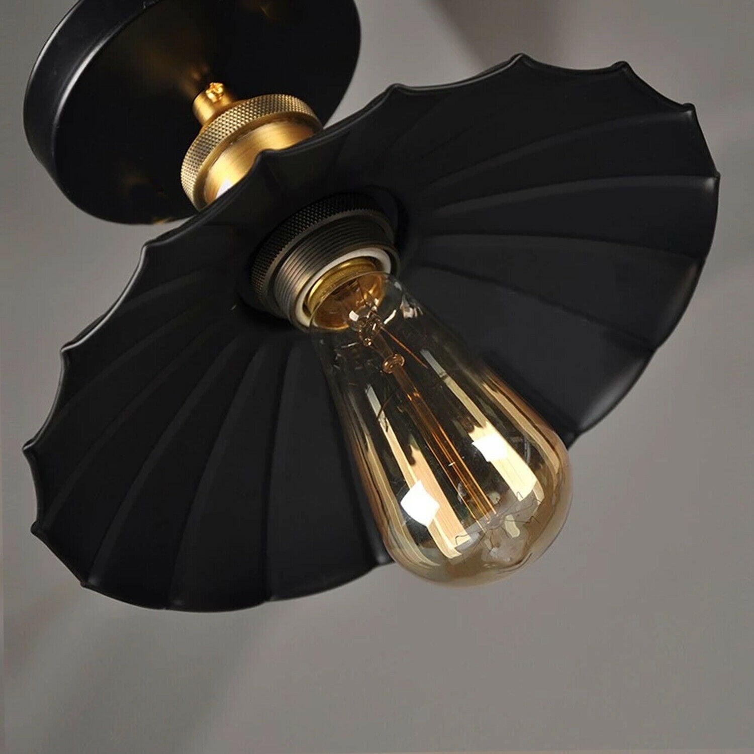 Vintage Retro Industrial Flush Mount Farmhouse Ceiling Light Shade chandelier UK~2225 - LEDSone UK Ltd