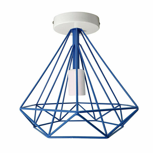 Modern wire Cage Light blue