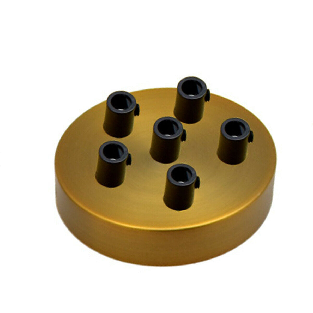 6 Outlet Yellow Brass Metal Ceiling Rose 120x25mm - Shop for LED lights - Transformers - Lampshades - Holders | LEDSone UK