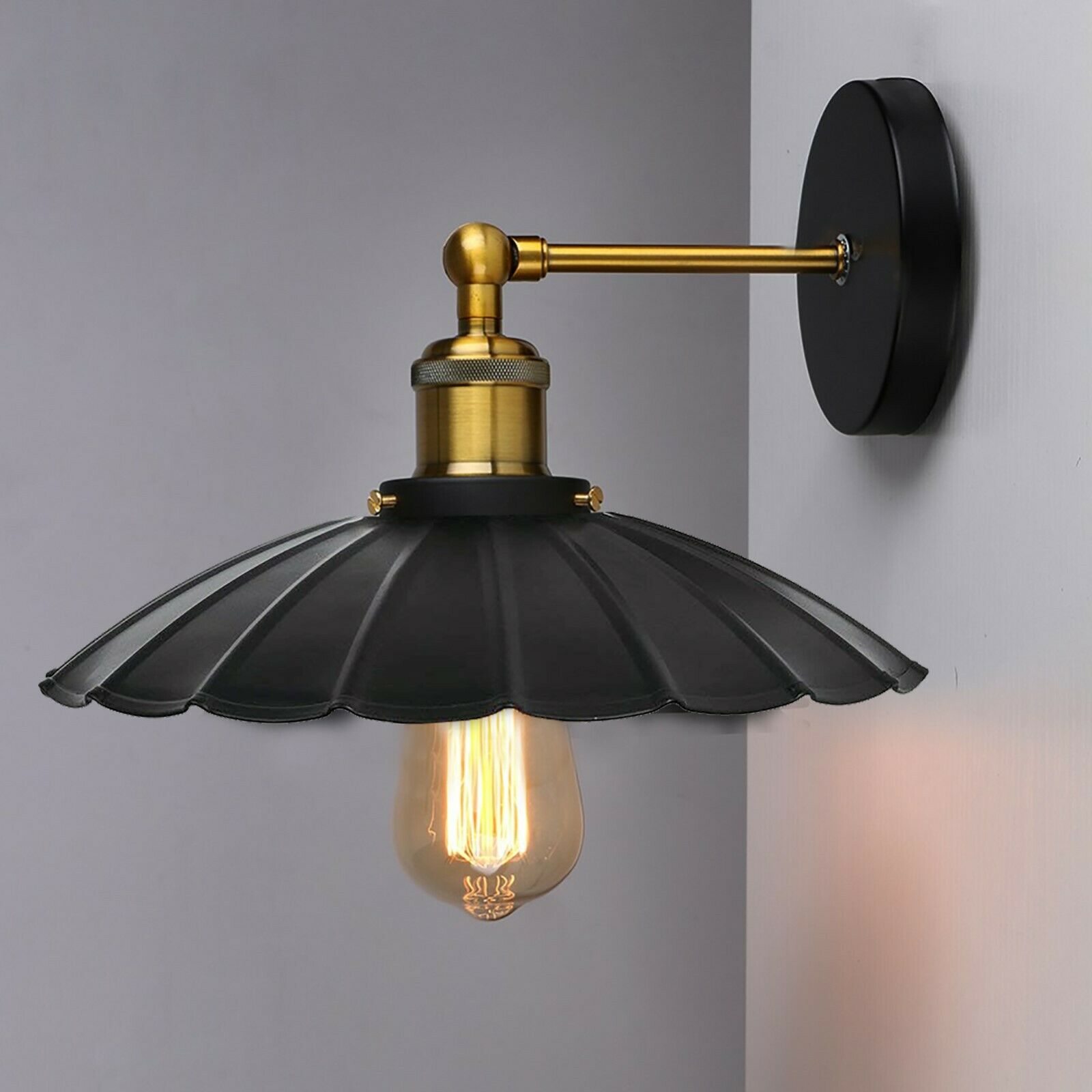 Vintage Retro Light Shade Ceiling Industrial E27 Wall Lights Sconce Lamp Fixture~2117 - LEDSone UK Ltd