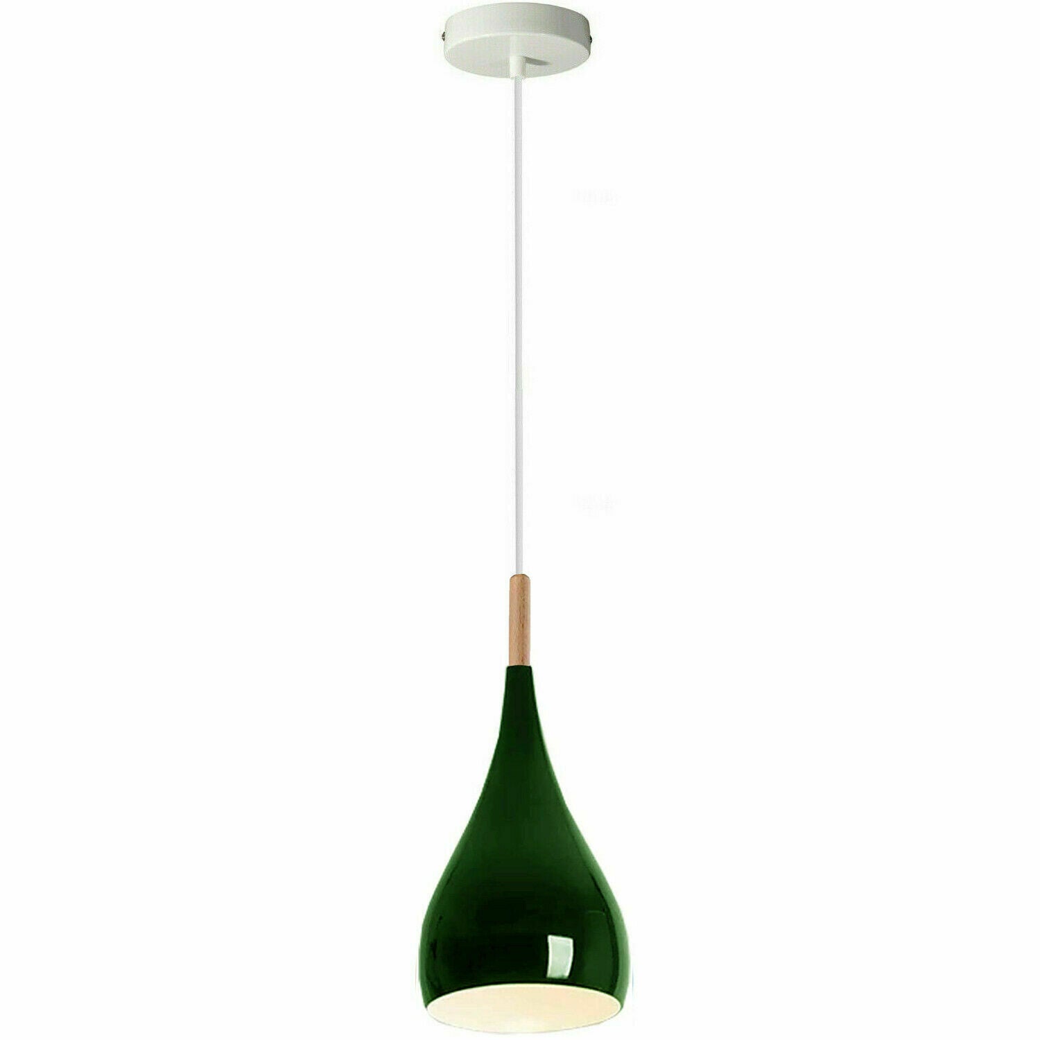 Green colour Retro Style Metal Ceiling Hanging Pendant Light Shade Modern Design~1652 - LEDSone UK Ltd