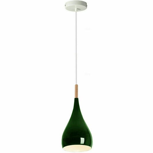 Green colour Retro Style Metal Ceiling Hanging Pendant Light Shade Modern Design~1652 - LEDSone UK Ltd