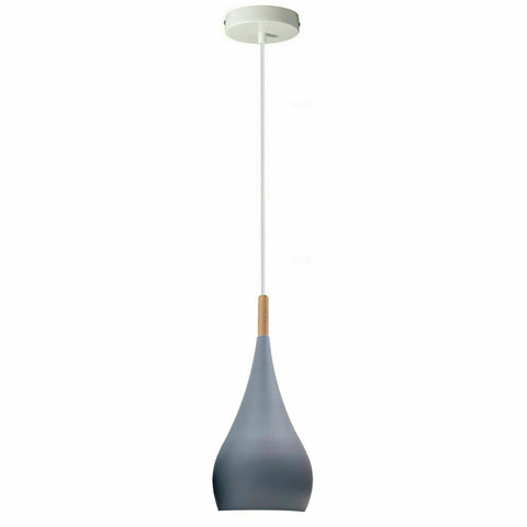 Grey colour Retro Style Metal Ceiling Hanging Pendant Light Shade Modern Design~1650