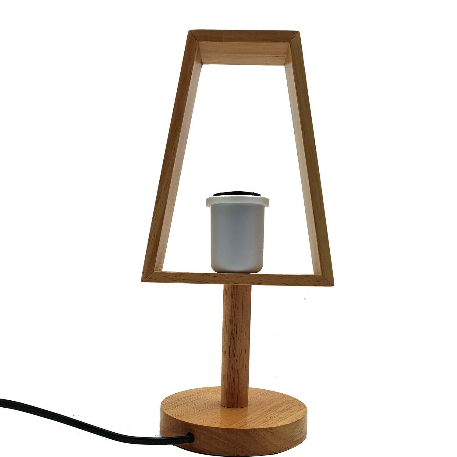 Wood Base Table Lamp Light
