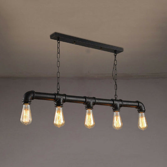 Industrial Vintage Water Pipe Pendant Lights Ceiling Steampunk-Application Image 1