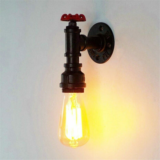 Vintage Industrial Ceiling Wall Light Lamp Metal Water pipe Rustic Steam punk UK~2168 - LEDSone UK Ltd