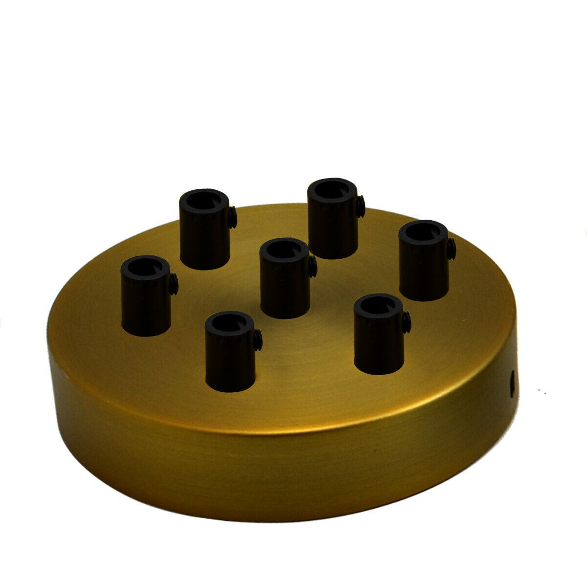 7 Outlet Yellow Brass Metal Ceiling Rose 120x25mm - Shop for LED lights - Transformers - Lampshades - Holders | LEDSone UK