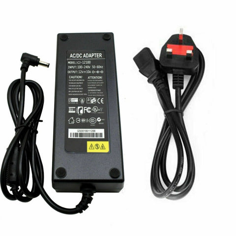 AC DC 120W 10A Power Adapter Supply Charger Transformer for 3528/5050 LED Strip~2367