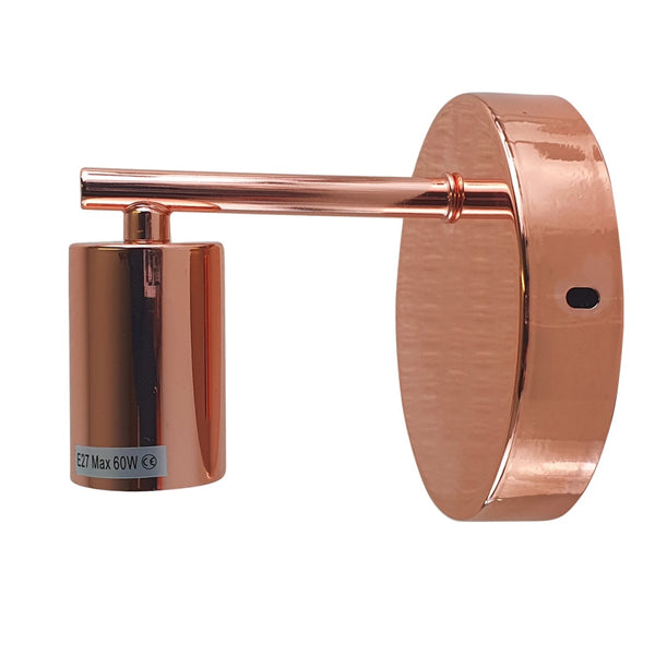 Indoor Sconce Wall Light Fitting Fixture E27 ~1614 – Rose Gold