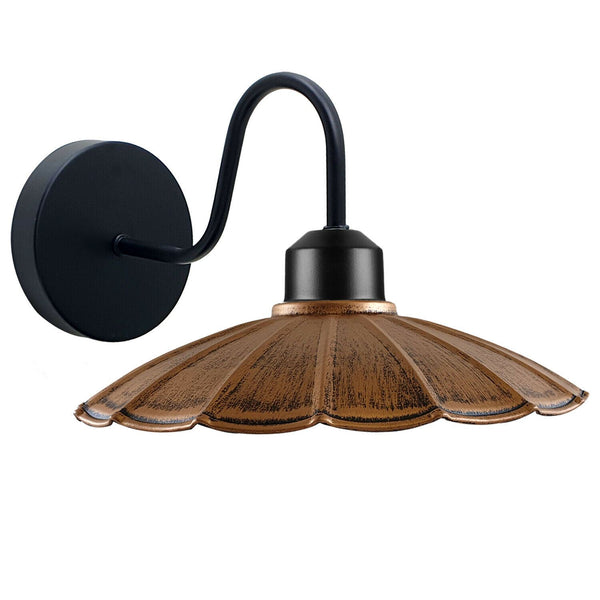 Rustic Wall Light For Living Room ~1214 – Brushed Copper / Without Bulb