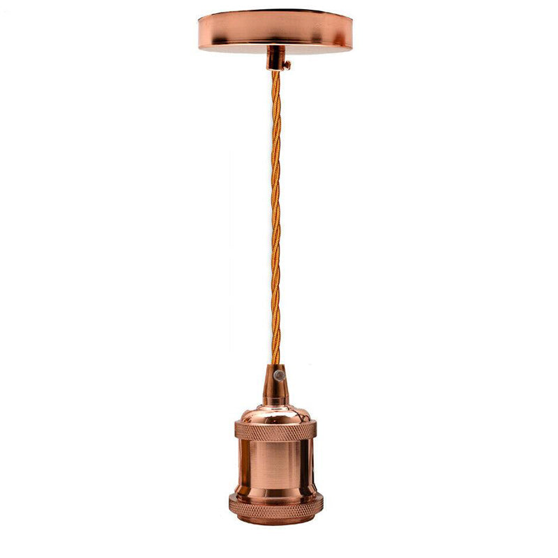 Pendant Light Fitting Ceiling Rose E27 Suspension Rose Gold~2383 - LEDSone UK Ltd