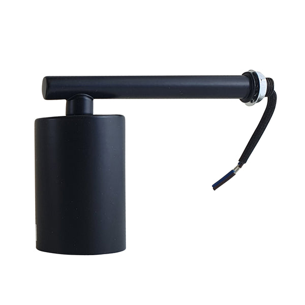 Short Arm Wall Light | 105mm Thin Holder Sconce~1447 – Black