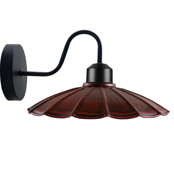 Rustic Wall Light For Living Room ~1214 – Rustic Red / Without Bulb