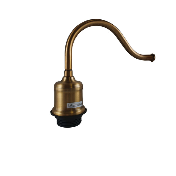 Retro Wall Light Holder Swan Neck Wall Scone ~1439 – Yellow Brass
