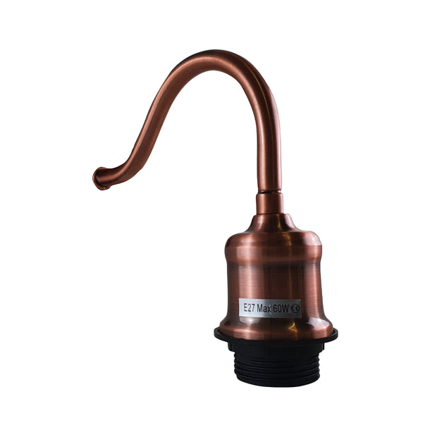 Retro Wall Light Holder Swan Neck Wall Scone ~1439 – Copper