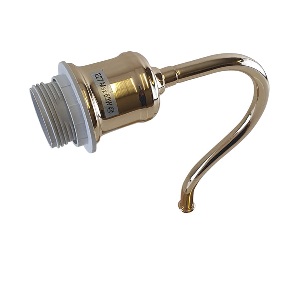 Retro Wall Light Holder Swan Neck Wall Scone ~1439 – French Gold