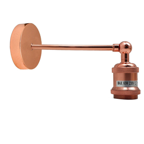 Antique Wall Sconces Industrial Adjustable Wall Lamp  ~2246 – Rose Gold / No
