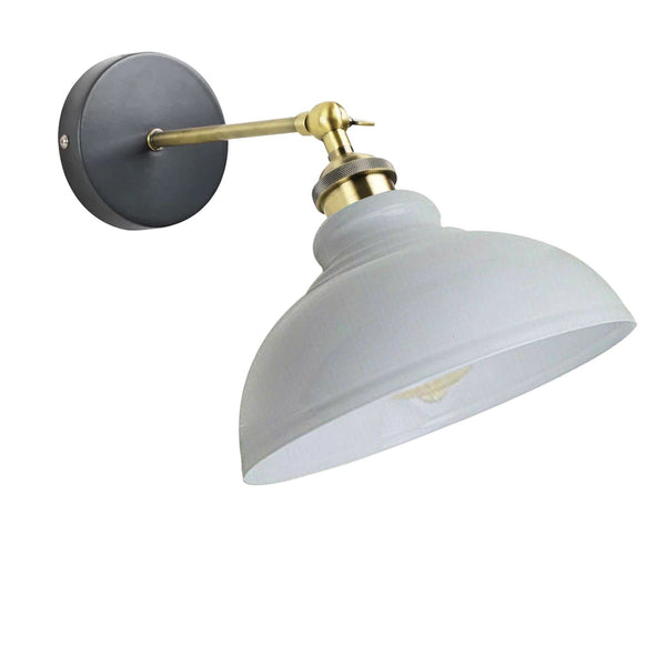 E27 Vintage Wall Sconces Swing arm 180∘Degree | Easy Fit ~1220 – White / No