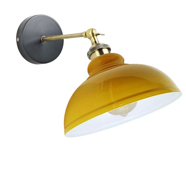 E27 Vintage Wall Sconces Swing arm 180∘Degree | Easy Fit ~1220 – Yellow / Yes