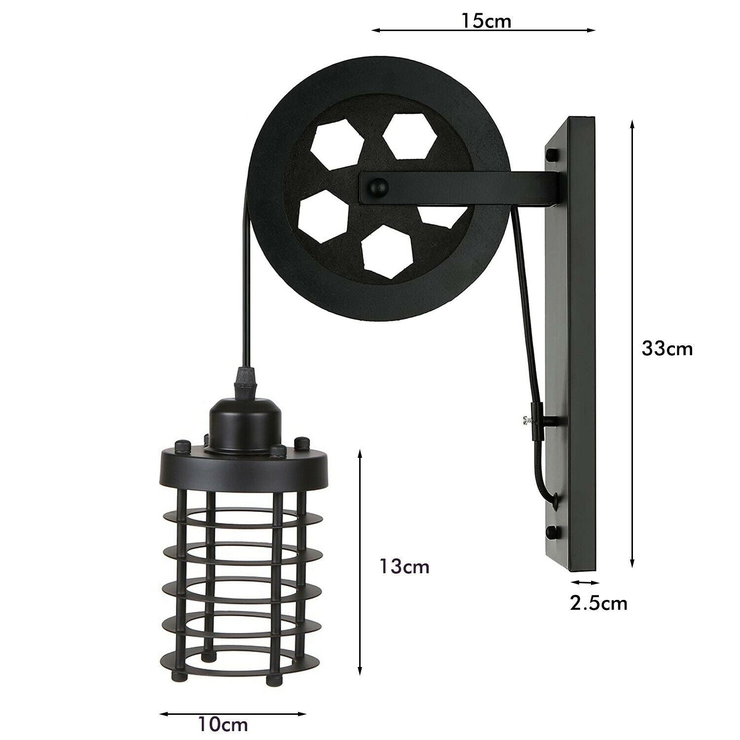 Retro Wall Lights wall scones - size image