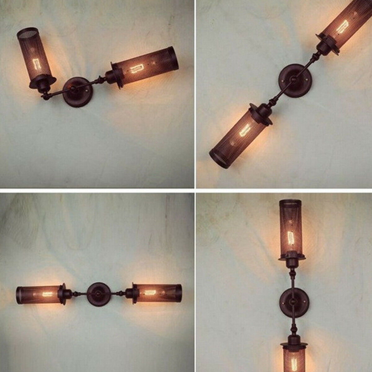 Vintage Metal Wall Light Indoor Sconce Lighting Bedside/Aisle Lamp Adjustable Fixture~2341 - LEDSone UK Ltd
