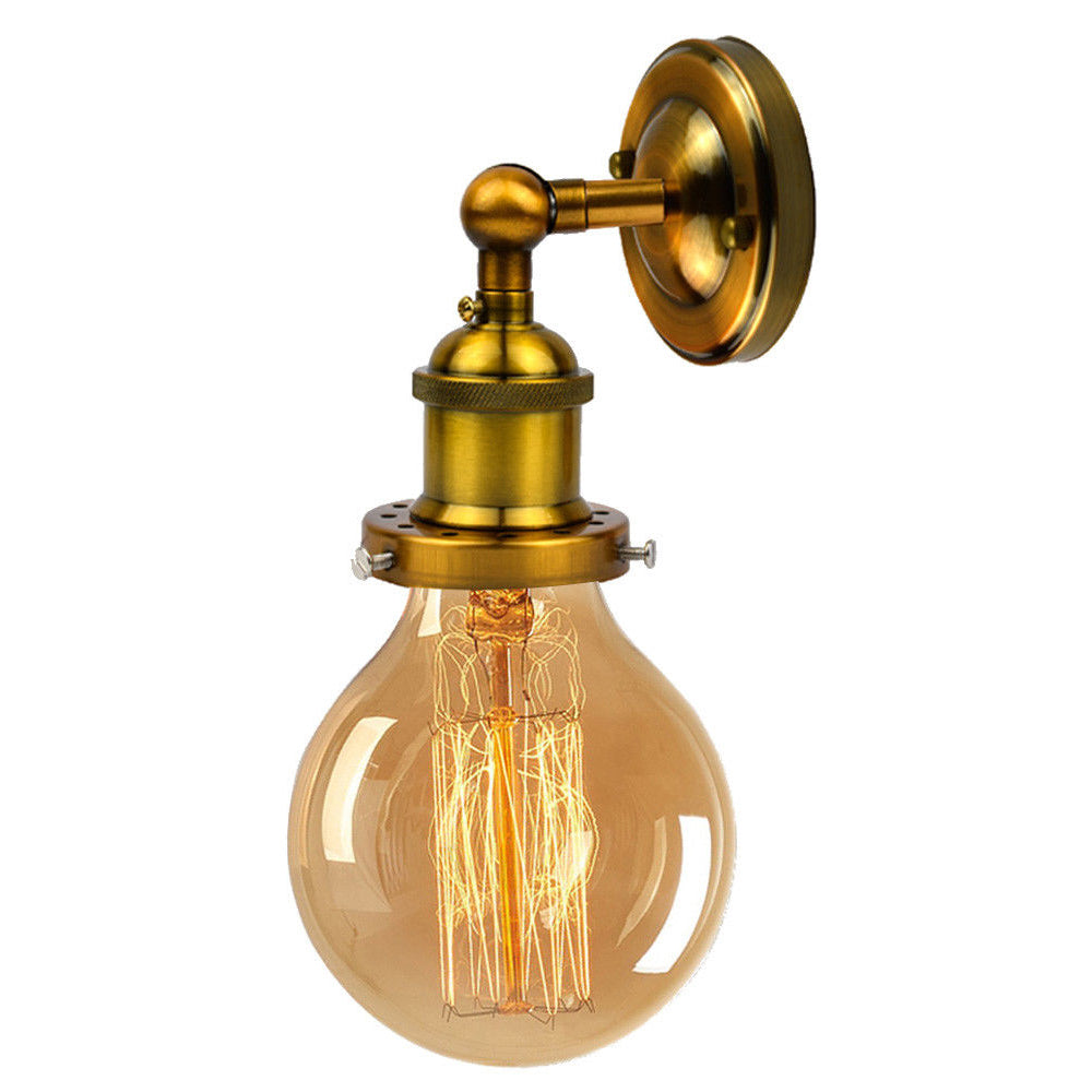 Vintage E27 Industrial Edison Wall Sconce Loft Retro Lamp Light Holder Set~2338 - LEDSone UK Ltd